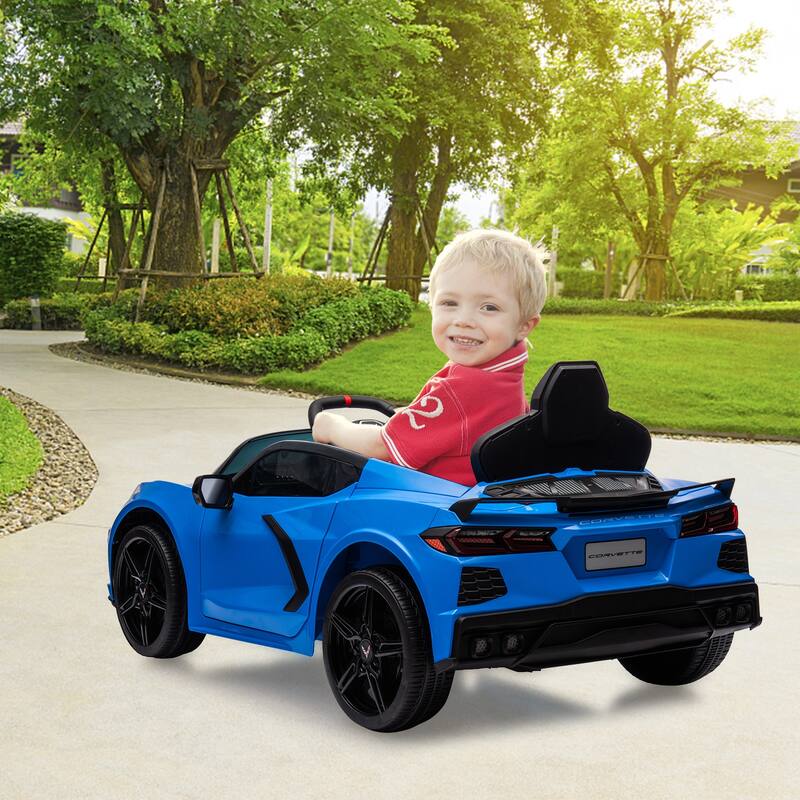 12V Kids Ride On Car Sports Licensed Corvette Electric Car Toy for Kids Best Gifts