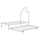 preview thumbnail 22 of 44, Twin Size House Shaped Metal Platform Bed with Trundle