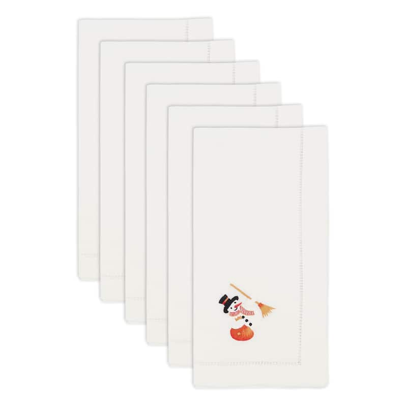 Frosty Embroidered Snowman Napkin (Set of 6) - 20"x20"
