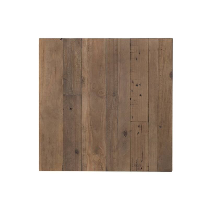Coonrod Reclaimed Pine Side Table, White/ Brown