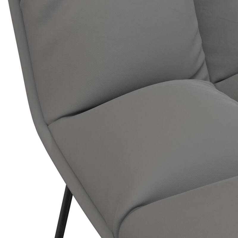 vidaXL Lounge Chair Padded Lounge Seat Accent Chair with Metal Frame Velvet