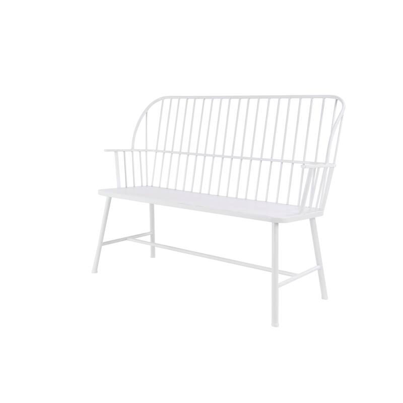 Iron Traditional Outdoor Bench 38 x 48 x 19
