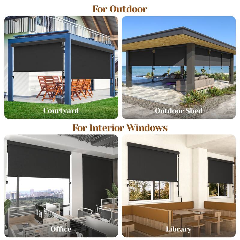6' x 6' Outdoor Roller Shades