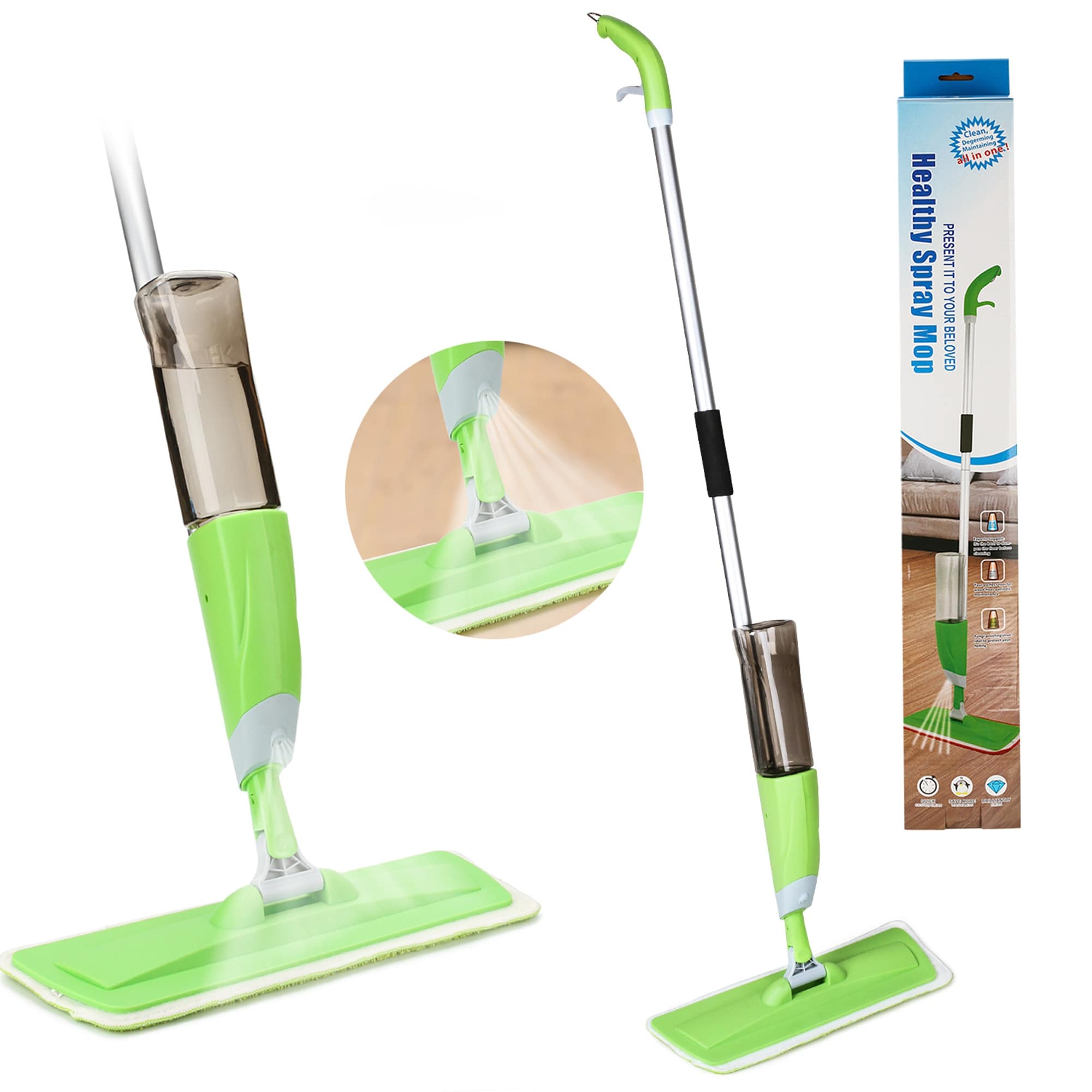 Spray Mop for Hardwood Floor Cleaning Professional - M - On Sale - Bed Bath  & Beyond - 31930282