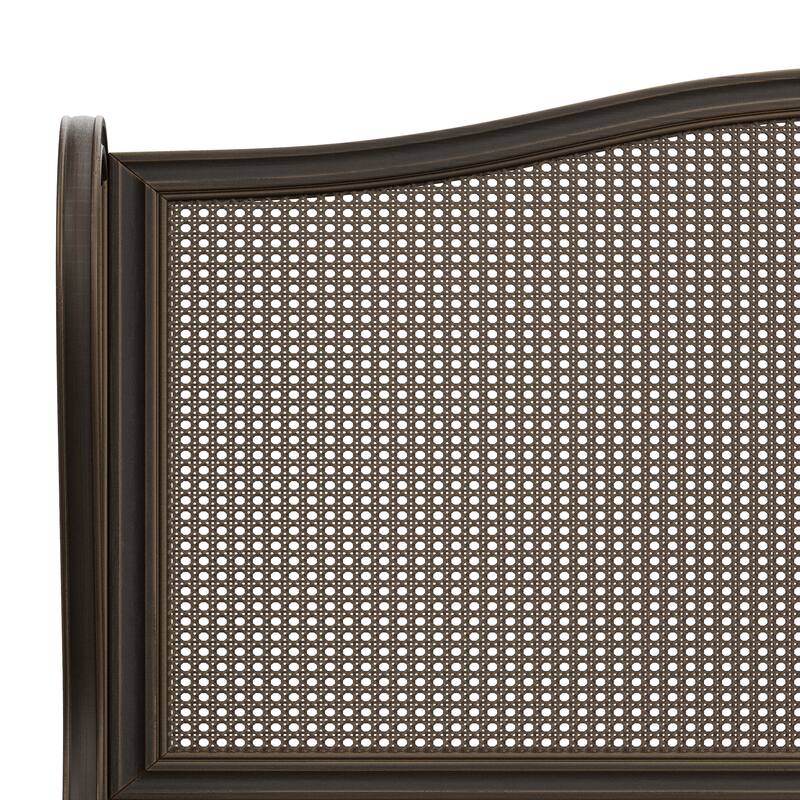 Hillsdale Furniture Sausalito Wingback Wood Cane Panel Bed