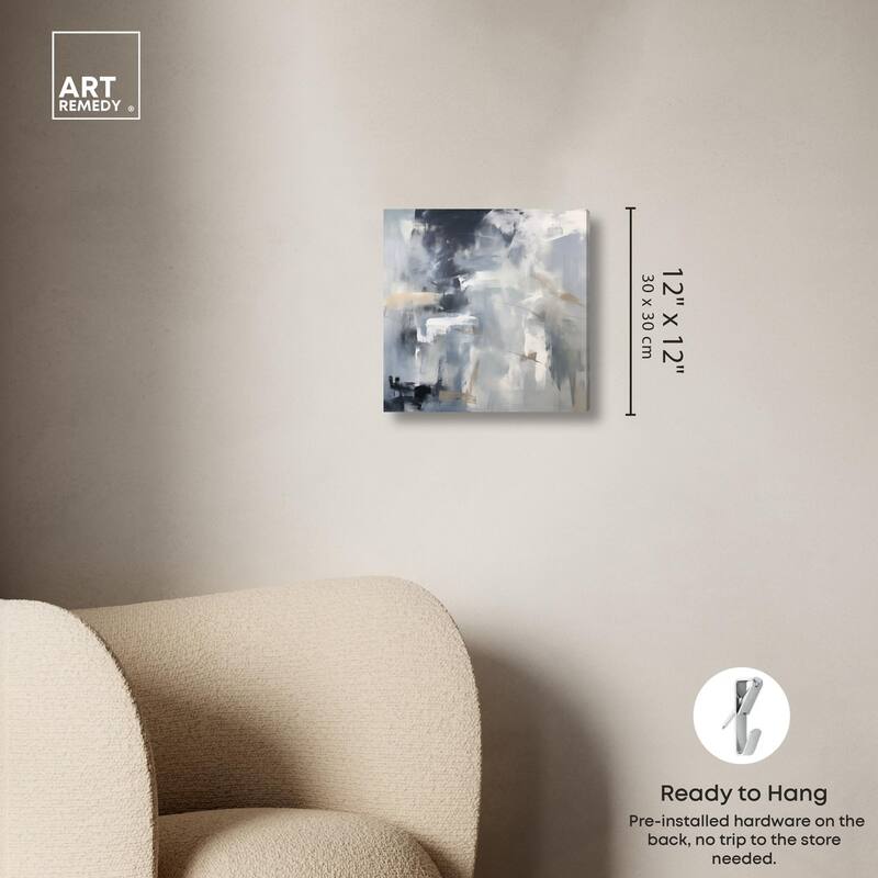 Contemplative Blues II Canvas by Art Remedy, Gallery Wrapped