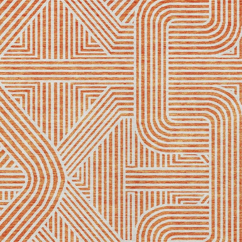 HomeRoots Abstract Transitional Rectangle Outdoor Rug