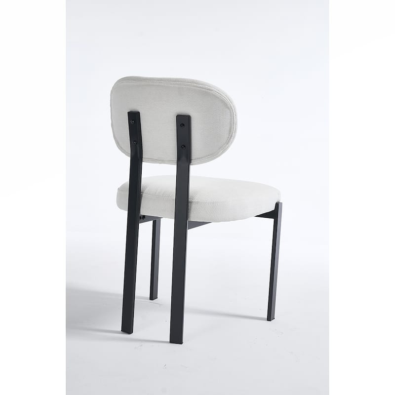 2PCS Dining Chairs With Metal Legs