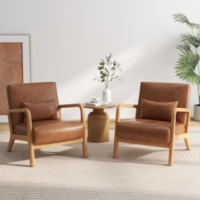 Gail 2 Set Mid Century Modern Upholstered Accent Chair
