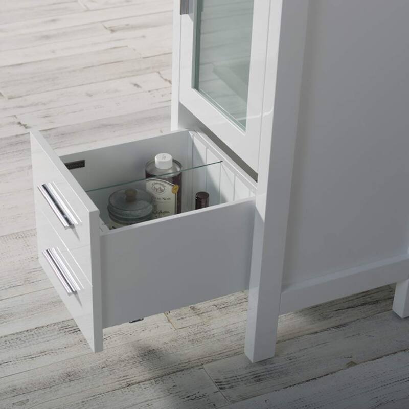 Blossom 16" Solid Wood Bathroom Vanity with Ceramic Sink