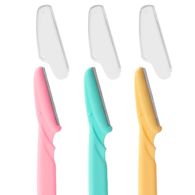 60-Pack Eyebrow Facial Razor for Women, Multipurpose Dermaplane Hair