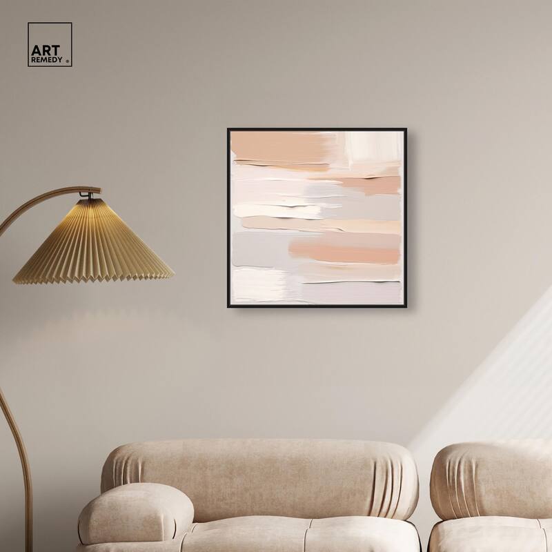 Roseate Cream Tones I Canvas by Art Remedy