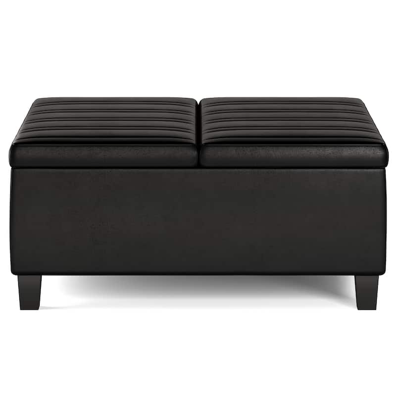 WYNDENHALL Tyler 36 inch Wide Contemporary Square Table Ottoman