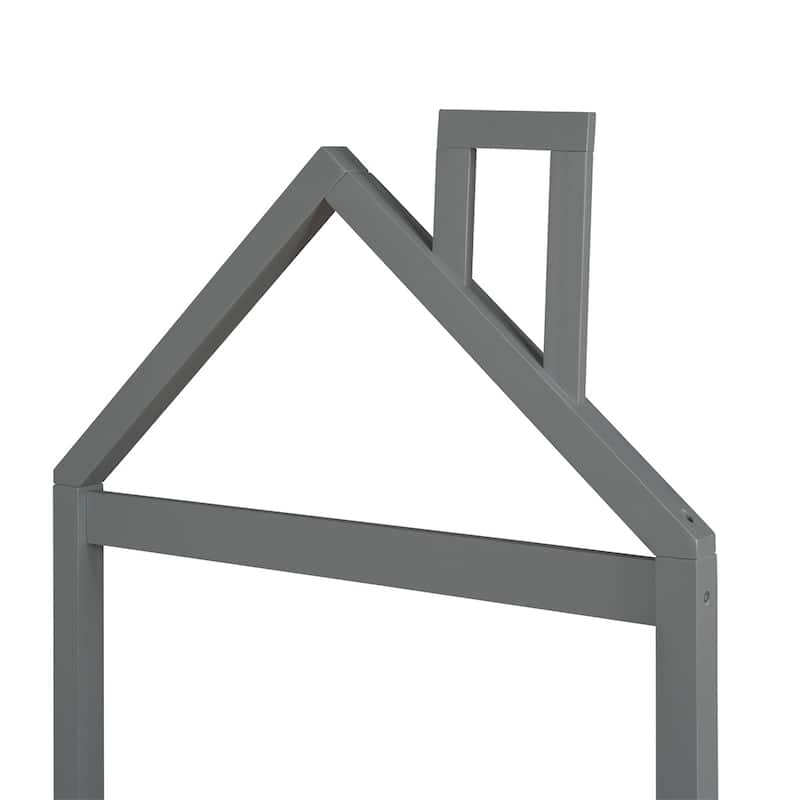 Merax Wood Platform Bed with House-shaped Headboard