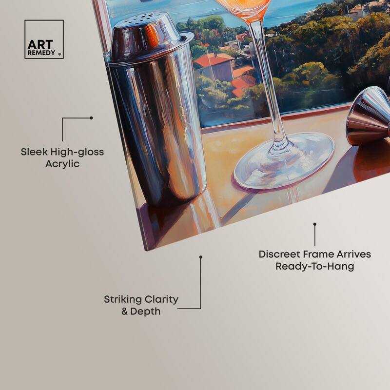 Classy Drink in Australia Acrylic by Art Remedy, Ready to Hang
