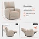 preview thumbnail 45 of 55, MCombo Power Swivel Rocker Recliner with Lumbar Support, Electric Nursery Glider Recliner Chair