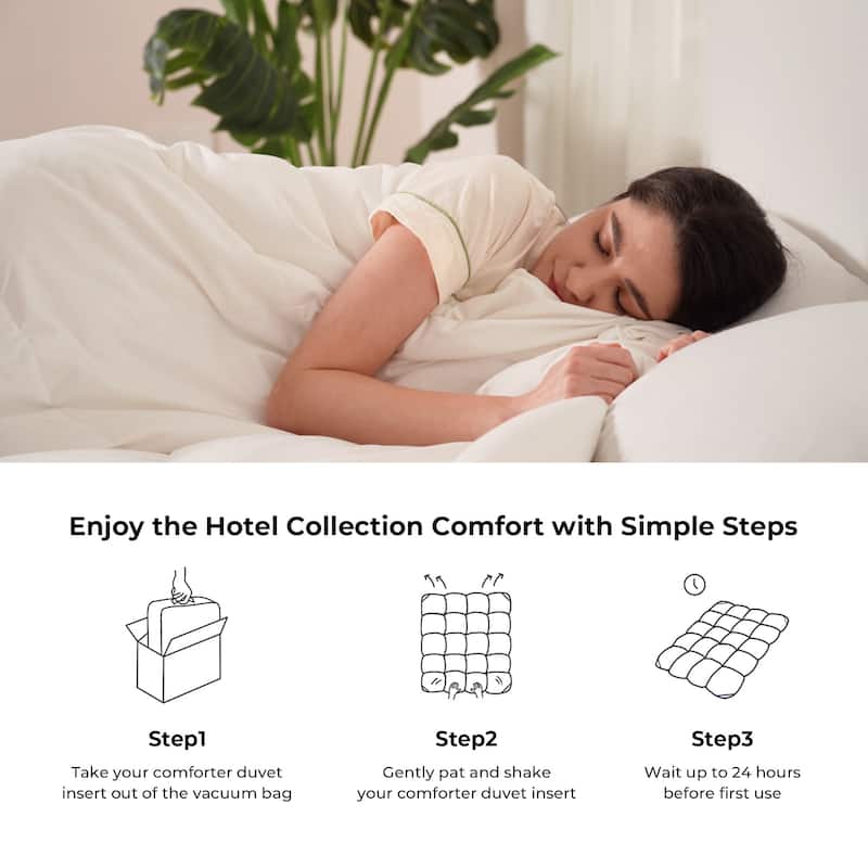 The Beyond Bed™ All-Season Medium Warmth White Goose Feather Down Fiber Duvet Comforter Insert