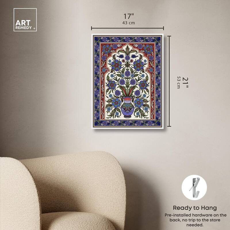Royal Vase Bloom Canvas by Art Remedy