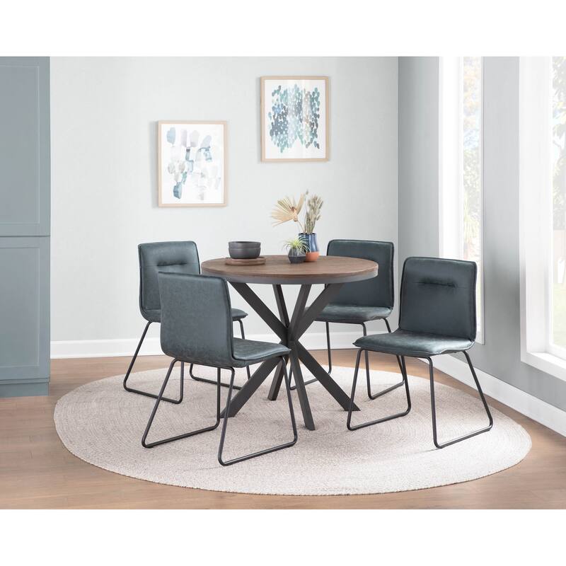 Carbon Loft Lyonne Industrial Dining Chair (Set of 2) - N/A