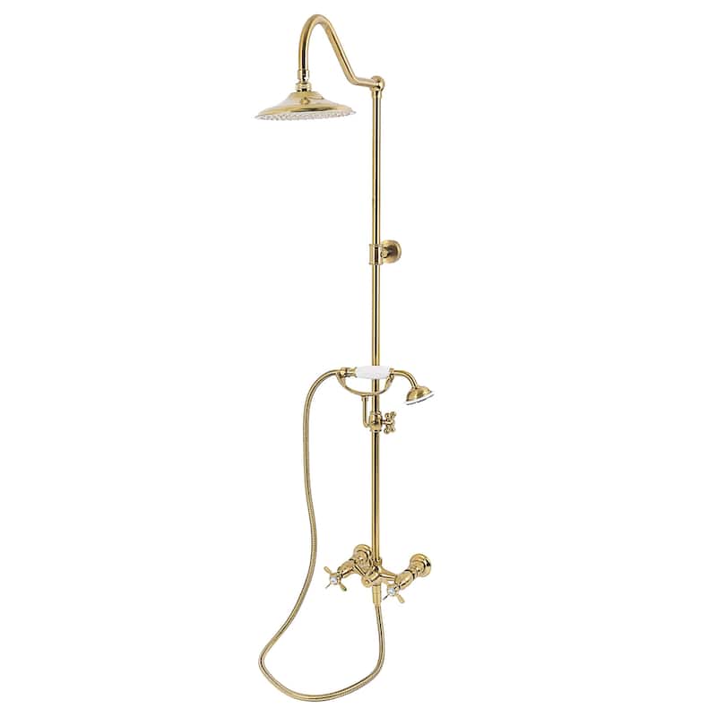 Kingston Brass CCK366.BEX Essex Ceramic Disc Shower System with Shower