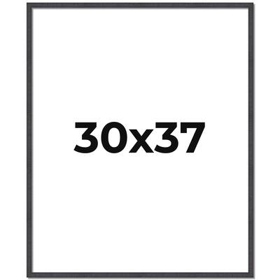30x37 Frame Brown Solid Wood Picture Frame - Complete Modern Photo