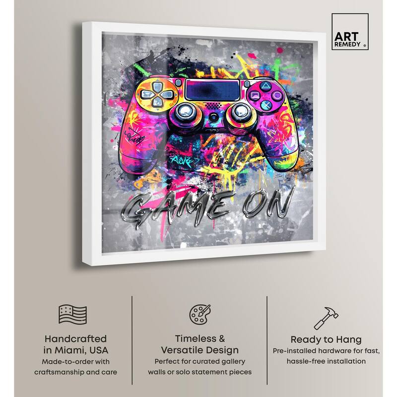 Game On Shadowbox by Art Remedy