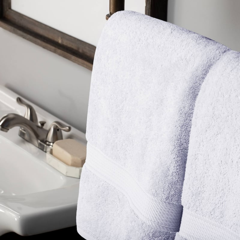Superior Egyptian Cotton Pile Heavyweight Bath Towel Set of 2