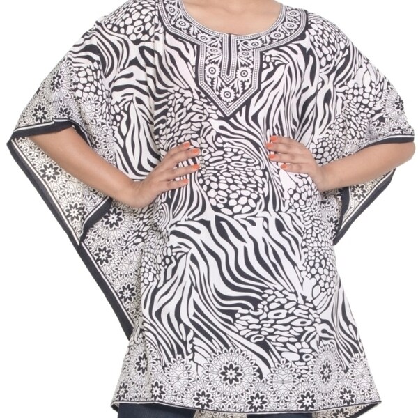 ladies black tunic top