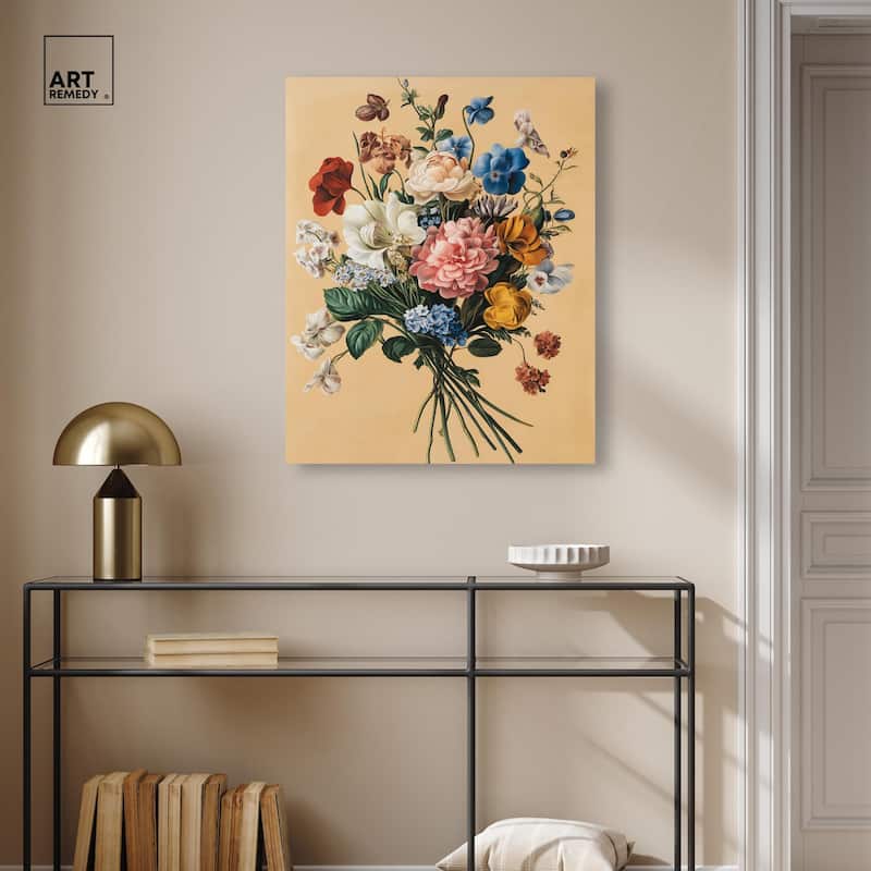 Floral Fiesta Canvas by Art Remedy, Gallery Wrapped