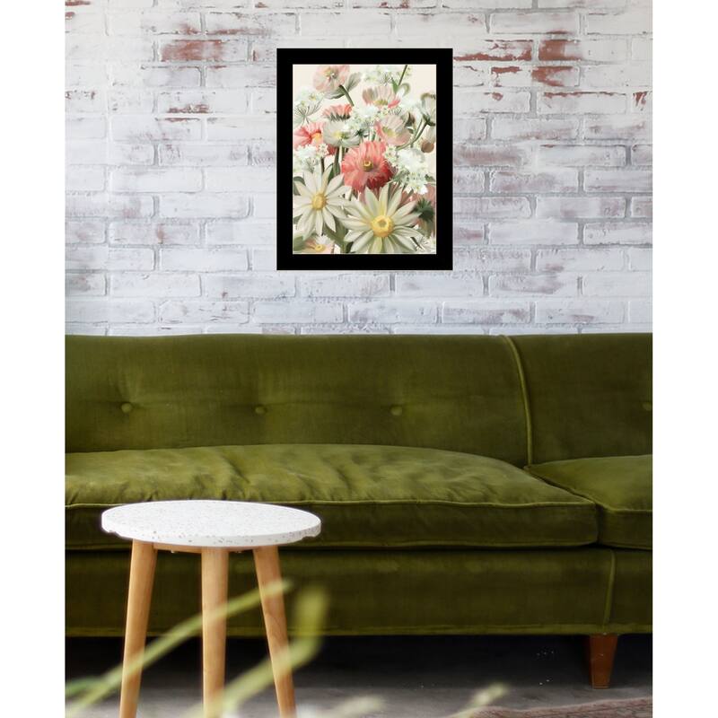TrendyDecor4U Contemporary "Summer Wildflowers For You" Framed Print Wall Art