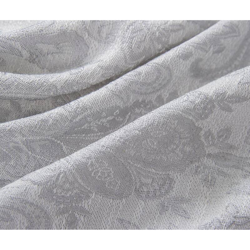 Bridgeport Jacquard Window Curtain Panel 90" - Machine Wash