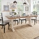 preview thumbnail 18 of 29, Eleanor Two-tone Solid Wood Top Dining Table by iNSPIRE Q Classic