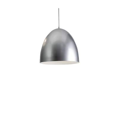 Carbon Loft O'Neill 15.75-inch Silver Pendant, Silver Steel Shade