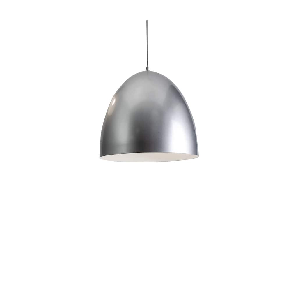 Carbon Loft O'Neill 15.75-inch Silver Pendant, Silver Steel Shade
