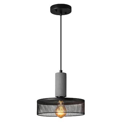 Dimmable living room light black and grey pendant light concrete metal kitchen light