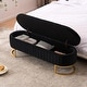 preview thumbnail 62 of 120, Velvet Storage Bench for Bedroom
