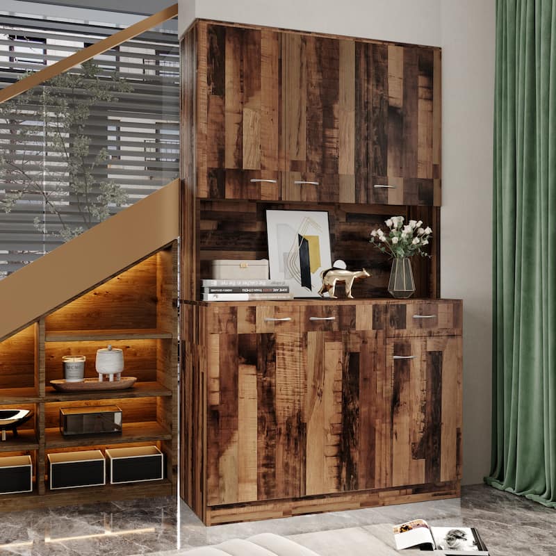 70.87" Tall Wardrobe& Kitchen Cabinet