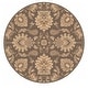preview thumbnail 58 of 75, Handmade Tami Transitional Wool Area Rug Brown - 9'9" Round - Runner/Round