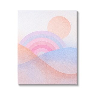 Stupell Rainbow Hills Landscape Blue Ombre Canvas Wall Art by Lil' Rue ...