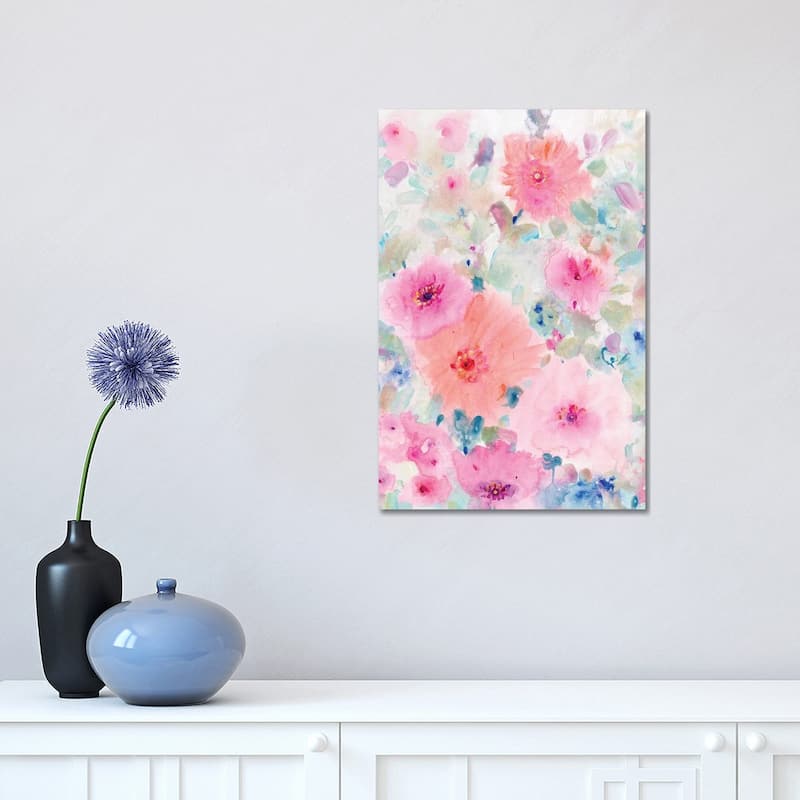 iCanvas "Bright Floral Design II" by Tim OToole Canvas Print - 18x12x1.5