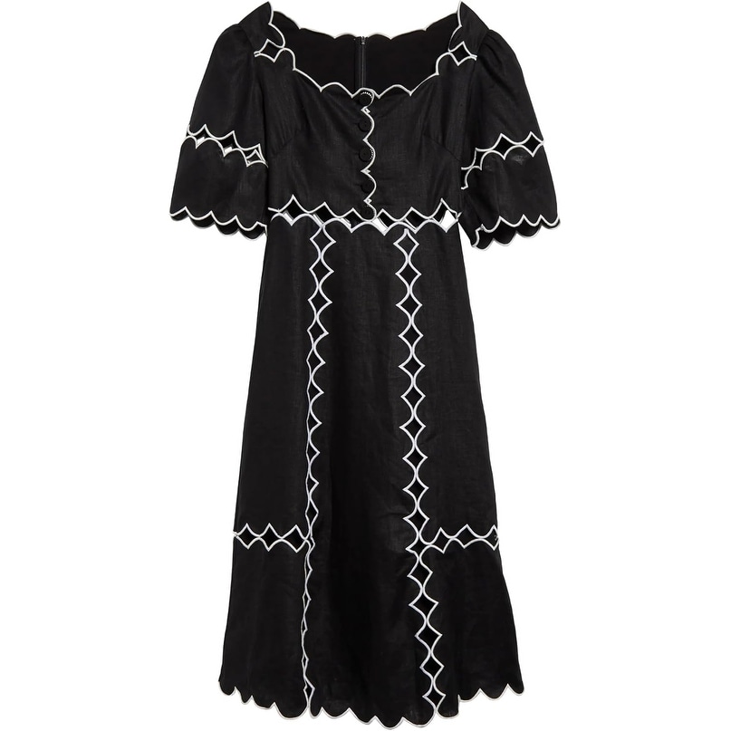 knee length dresses for ladies Black Belle Garden Lenzing  Ecovero  Viscose Maxi Dress main image 0