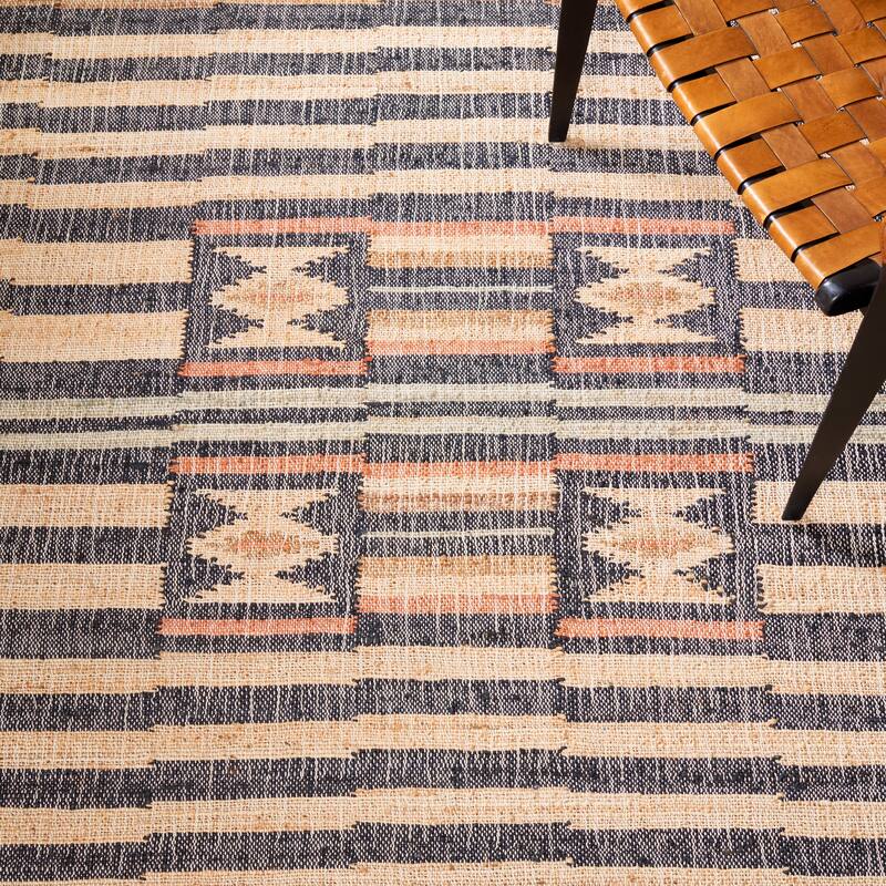 SAFAVIEH Kilim Sherron Boho Tribal Jute Fringe Rug