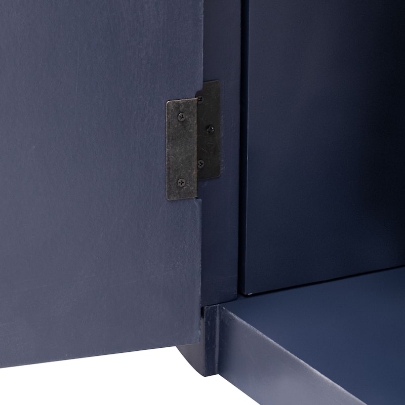 Vertical Striped Door Storage Cabinet