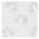 preview thumbnail 1 of 1, Sweet Jojo Designs Pastel Rainbow Collection 13in Fabric Memory Photo Bulletin Board - Blush Pink, Purple, Teal, Blue and White