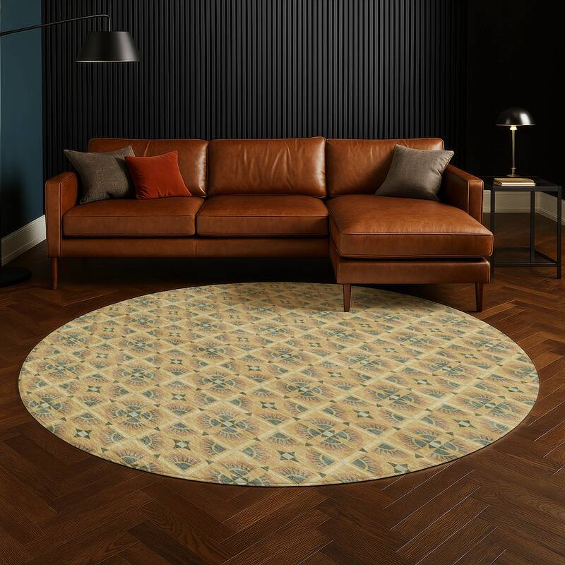 Machine Washable Indoor/ Outdoor Modern Roeland Chantille Rug
