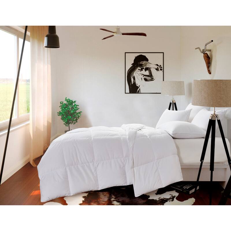 Ultra Soft All Season White Down Fiber Comforter