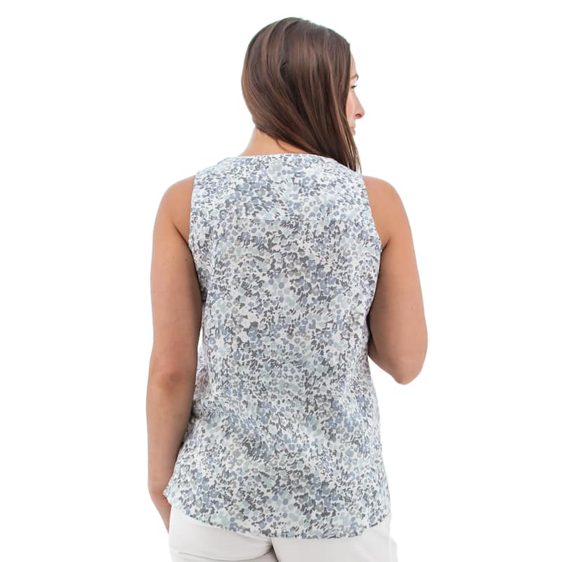 Aventura Women's Devonne Split Neck Tank Top