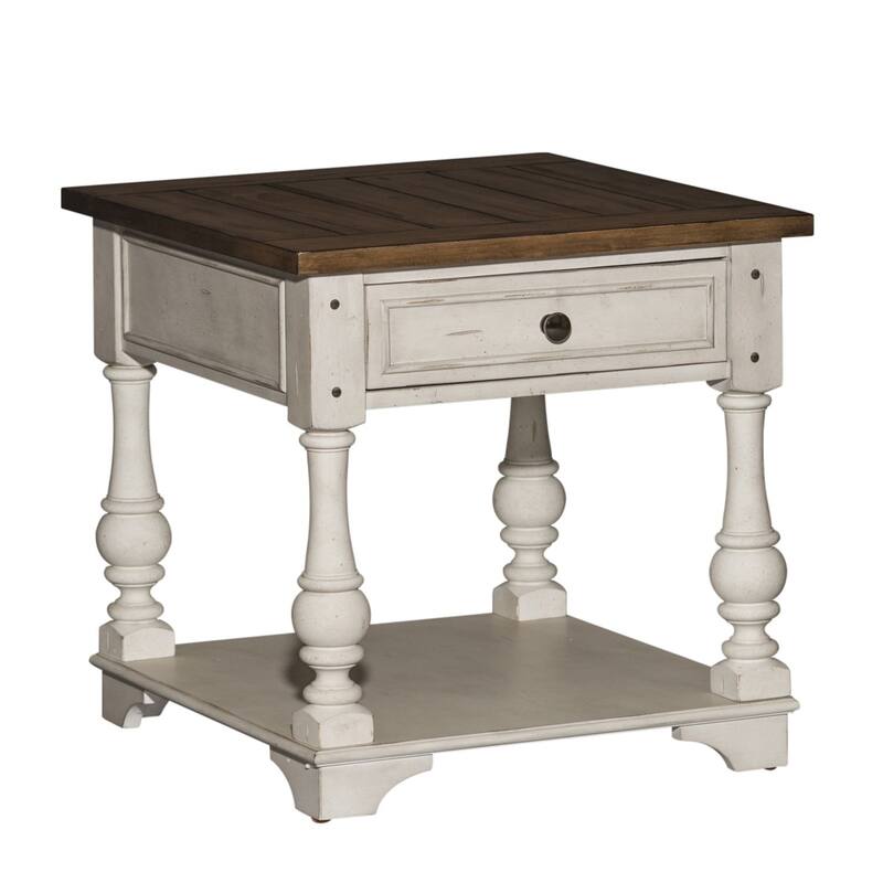 Morgan Creek Antique White Opt 3 Piece Set (1-Cocktail 2-End Tables)