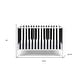 preview thumbnail 8 of 7, HomeRoots Black and White Solid and Manufactured Wood Standard Three In One Convertible Crib - 53.5