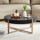 preview thumbnail 22 of 26, 31.5 Inch Round Coffee Table with Sturdy Pedestal